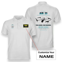 Thumbnail for DJI Air 3S design on white polo with custom name badge
