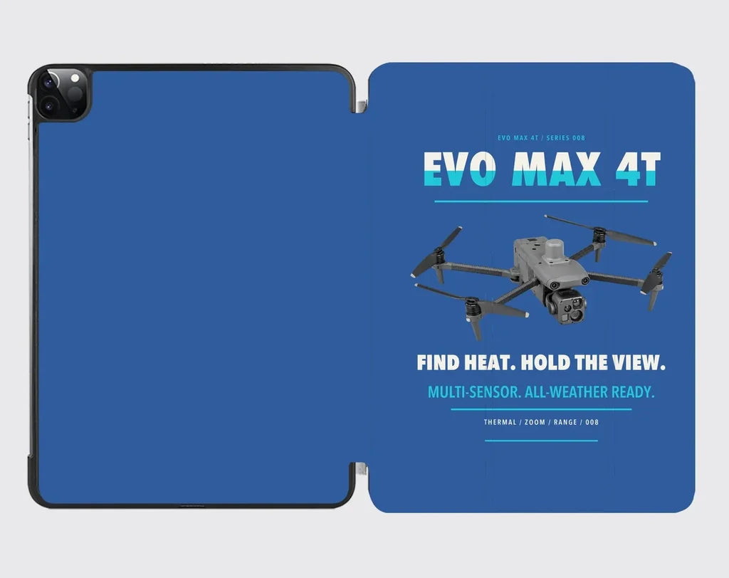 Autel EVO Max 4T design on blue ipad tablet case