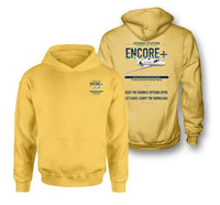 Thumbnail for Cessna Citation Encore+ design on yellow double-side hoodie, double-side print