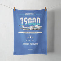 Thumbnail for Beechcraft 1900D design on blue towel