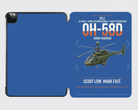 Thumbnail for Bell OH-58D Kiowa Warrior design on blue ipad tablet case