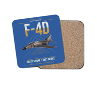 Thumbnail for F-4D Phantom II design on blue 1 piece coaster