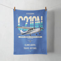 Thumbnail for Cessna T210N Centurion design on blue towel