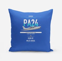 Thumbnail for Piper PA-24-250 Comanche 250 design on blue pillow