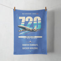 Thumbnail for Boeing 720B design on blue towel