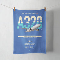 Thumbnail for Airbus A320neo design on blue towel