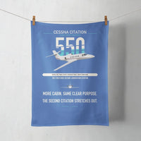 Thumbnail for Cessna Citation 550 - Citation II design on blue towel