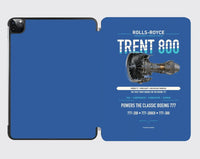 Thumbnail for TRENT 800 design on blue ipad tablet case