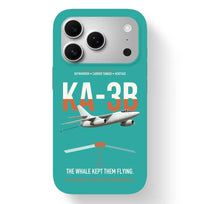 Thumbnail for KA-3B Skywarrior design on turquoise magsafe iphone case, for iPhone 17 Pro