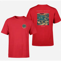 Thumbnail for VINTAGE G4449 - The Homefield Christmas Eve - Double-Side T-Shirt design on red double side t shirt