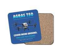Thumbnail for DJI Agras T50 design on blue 1 piece coaster