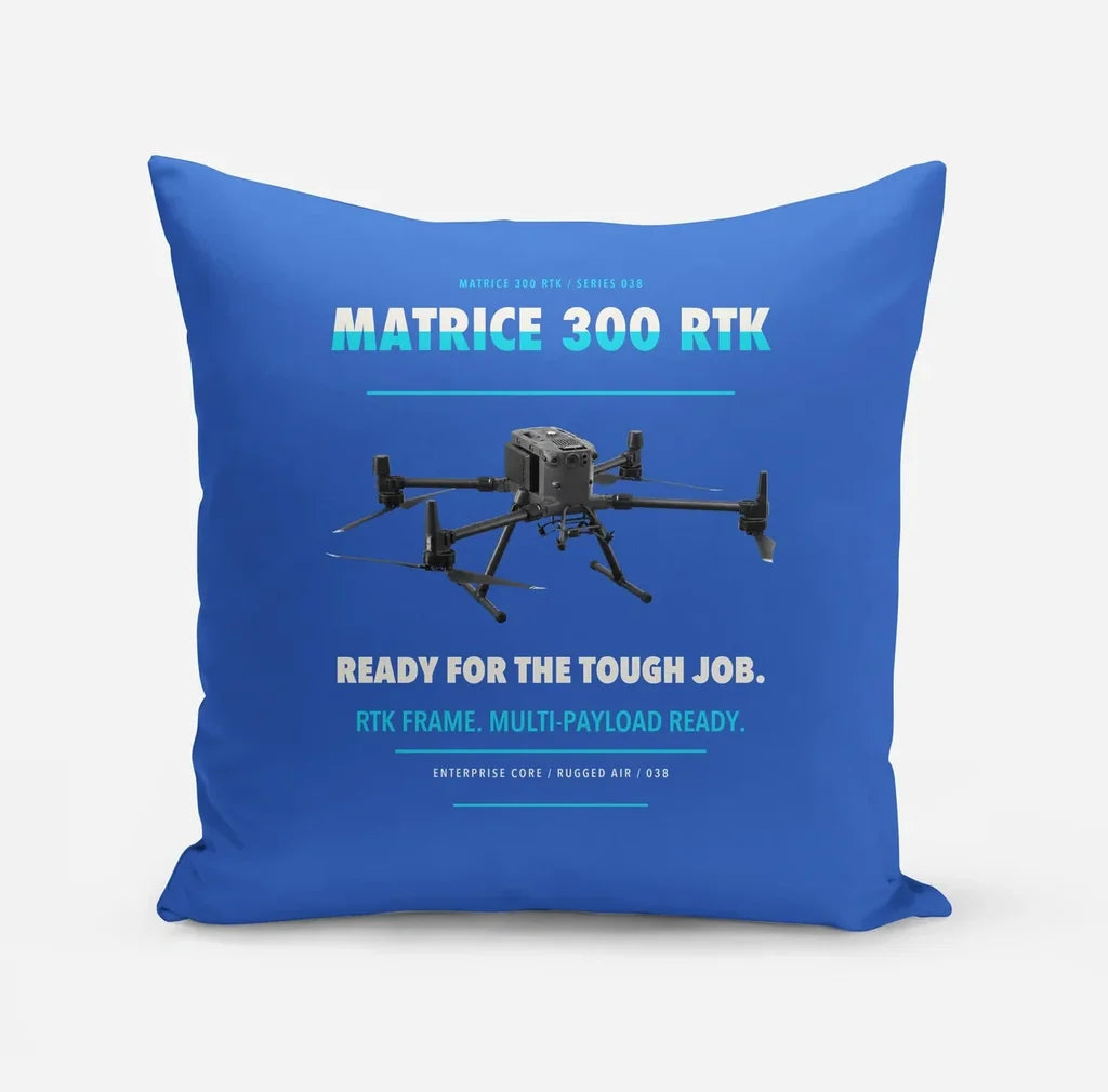 DJI Matrice 300 RTK design on blue pillow