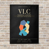 Thumbnail for Valencia Airport VLC - Canvas Framed - Black