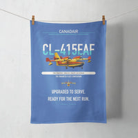 Thumbnail for Canadair CL-415EAF design on blue towel