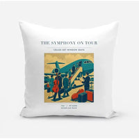 Thumbnail for VINTAGE G4421 - The Symphony On Tour - Designed Pillows design on white
