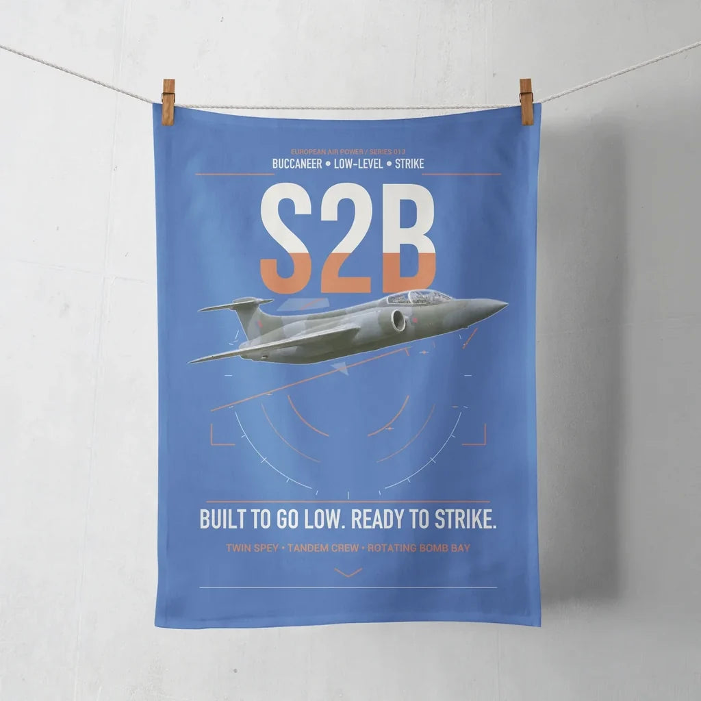 Blackburn Buccaneer S2B design on blue towel