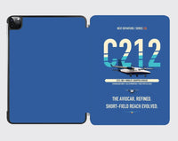 Thumbnail for CASA C-212-300 Aviocar design on blue ipad tablet case