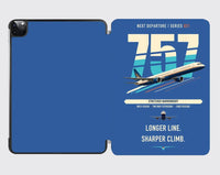 Thumbnail for Boeing 757-300 design on blue ipad tablet case