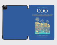 Thumbnail for Cadjehoun Airport (COO) design on blue ipad tablet case
