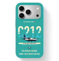 Thumbnail for CASA C-212-300 Aviocar Case design on turquoise iphone case