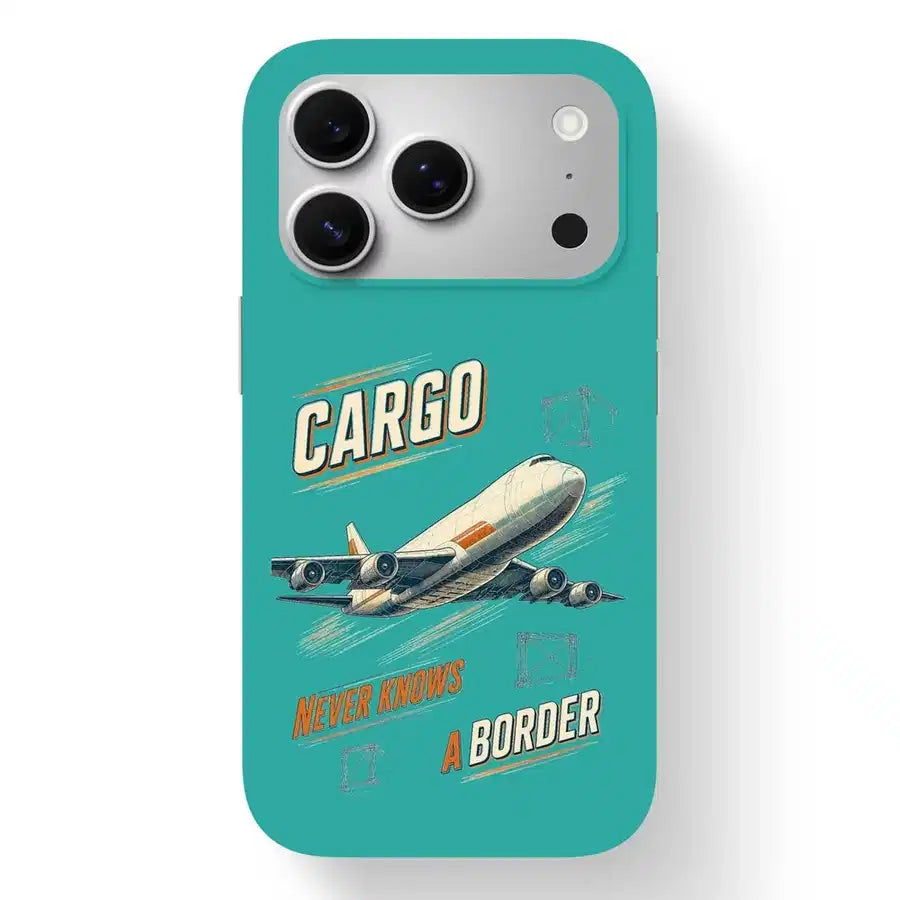SIGNAL 581 - Cargo Never Knows A Border - MagSafe iPhone 17 Pro design on turquoise magsafe iphone 17 pro