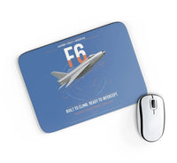 Thumbnail for English Electric Lightning F6 design on blue rectangle mouse pad