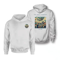 Thumbnail for VINTAGE G4004 - The Aerial Exhibition - Double-Side Hoodie design on white double side