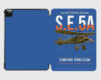Thumbnail for Royal Aircraft Factory S.E.5a design on blue ipad tablet case