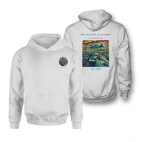 Thumbnail for VINTAGE G4502 - The Factory Night Shift - Double-Side Hoodie design on white double side