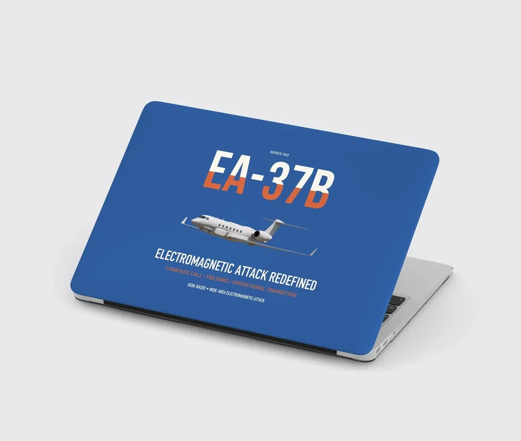 EA-37B Compass Call design on blue MacBook case