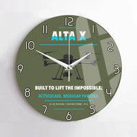 Thumbnail for Freefly Alta X design on green army no frame wall clock