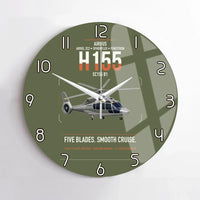 Thumbnail for Airbus H155 EC155 B1 design on green army no frame wall clock