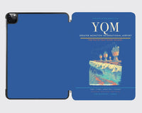 Thumbnail for Greater Moncton International Airport (YQM) design on blue ipad tablet case
