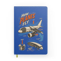 Thumbnail for How Planes Fly V2 design on blue notebook
