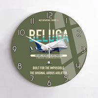 Thumbnail for Airbus A300-600ST BelugaST design on green army no frame wall clock