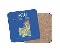 Thumbnail for Antonio Maceo Airport (SCU) design on blue 1 piece coaster