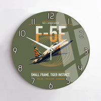 Thumbnail for F-5E Tiger II design on green army no frame wall clock