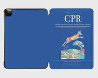 Thumbnail for Casper–Natrona County International Airport (CPR) design on blue ipad tablet case