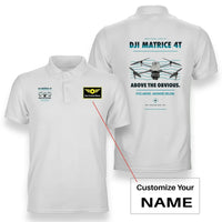 Thumbnail for DJI Matrice 4T design on white polo with custom name badge