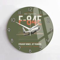 Thumbnail for F-84E Thunderjet design on green army no frame wall clock