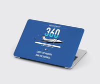 Thumbnail for Beechcraft King Air 360 design on blue MacBook case