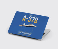 Thumbnail for A-37B Dragonfly design on blue MacBook case
