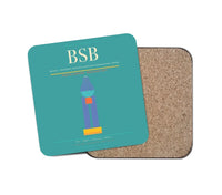 Thumbnail for Brasilia - Presidente Juscelino Kubitschek International Airport BSB Coaster 1-Piece - Turquoise