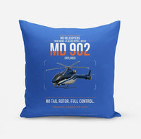 Thumbnail for MD Helicopters MD 902 Explorer design on blue pillow