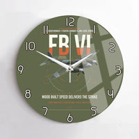 Thumbnail for de Havilland Mosquito FB VI design on green army no frame wall clock