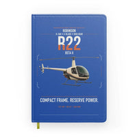 Thumbnail for Robinson R22 Beta II design on blue notebook