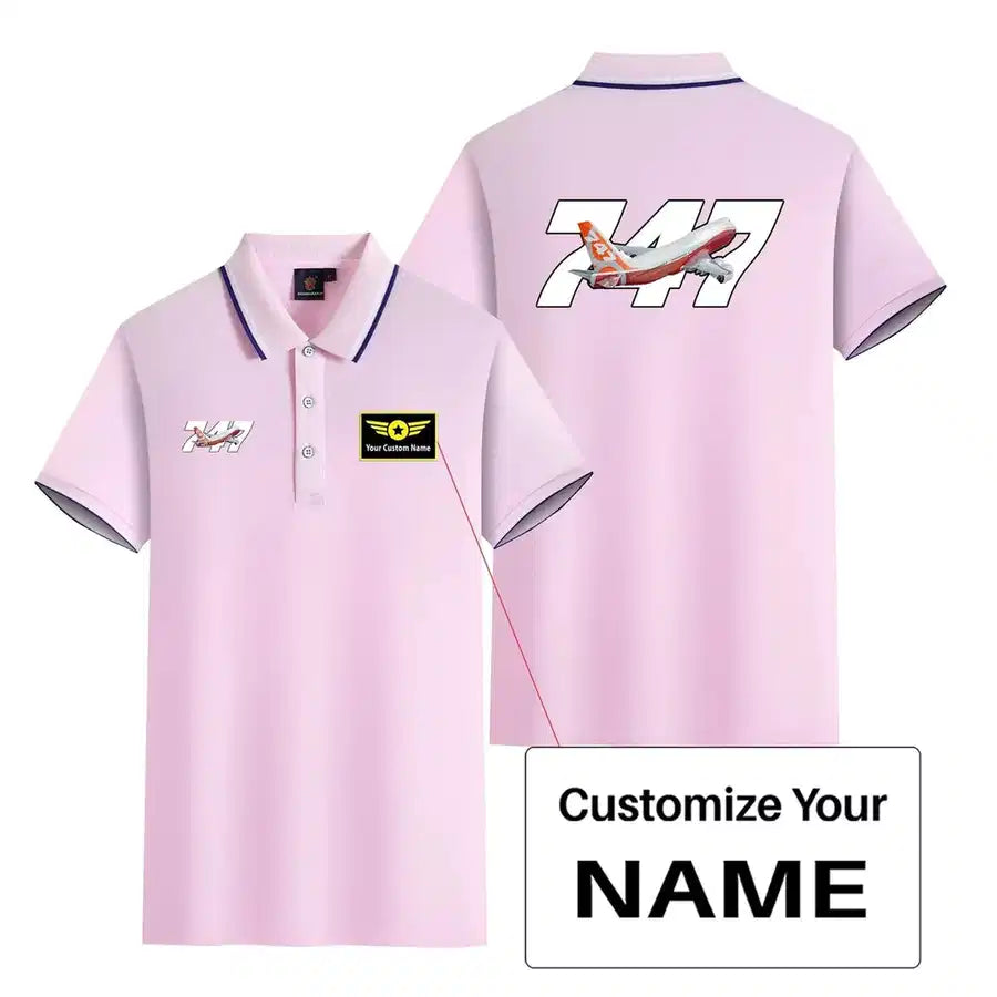 Customisable Boeing 747 Polo Shirt - view 15