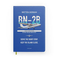 Thumbnail for Britten-Norman BN-2B-26 Islander design on blue notebook