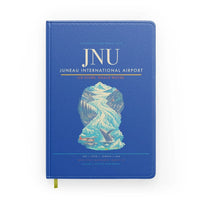 Thumbnail for Juneau International Airport (JNU) design on blue notebook