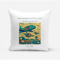 Thumbnail for VINTAGE G4471 - The Skydive Festival Lift - Designed Pillows design on white